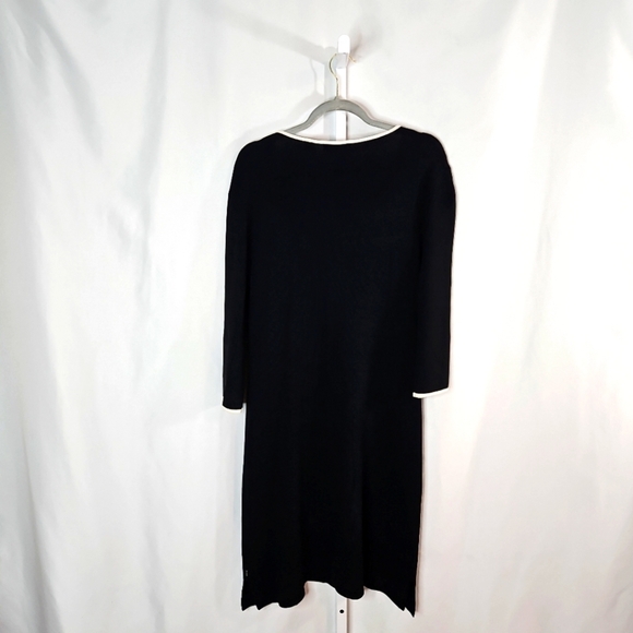 BCBGMAXAZRIA Black & White Sweater Dress Size XL - Picture 6 of 6